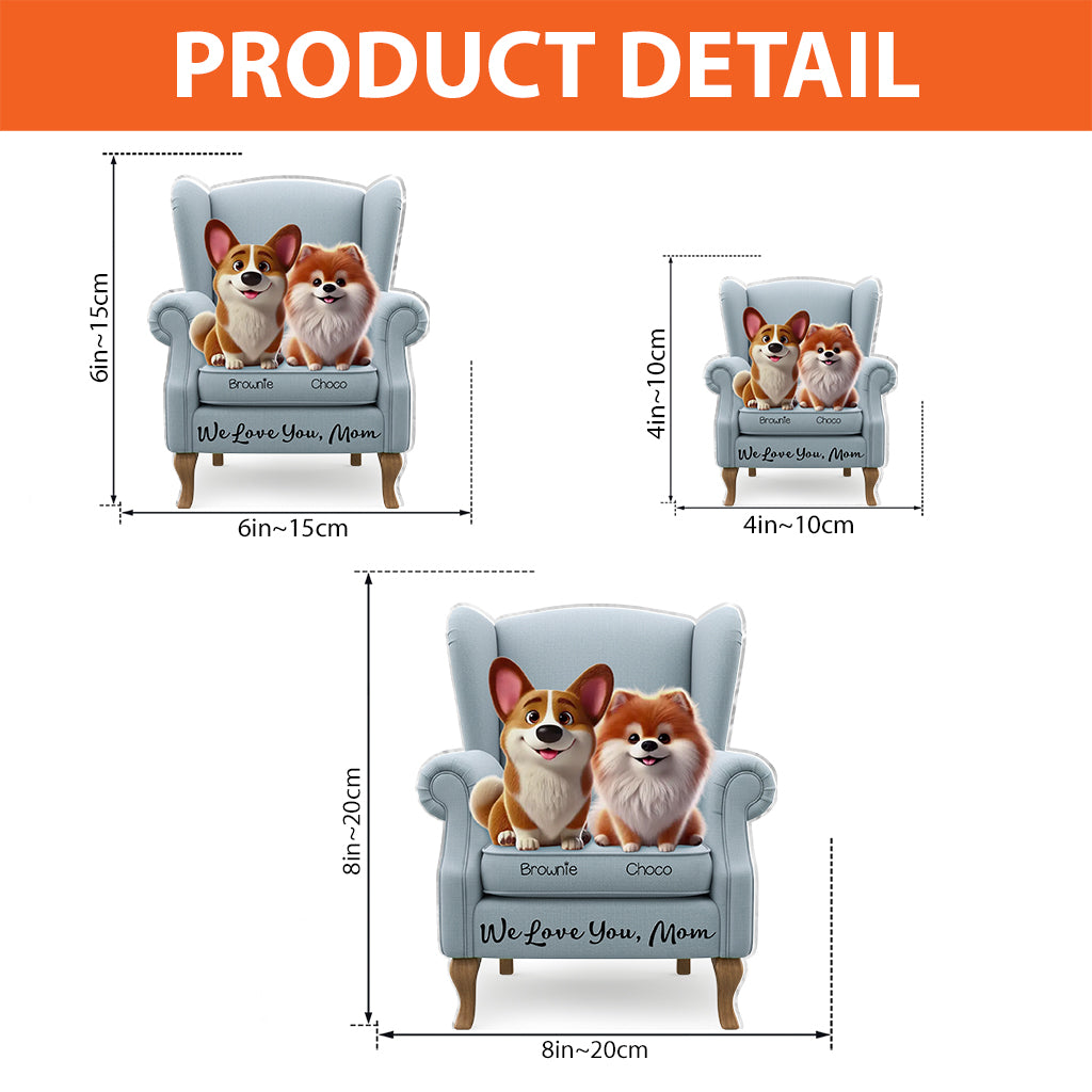 Meilleure maman de chien au monde - Plaque acrylique personnalisée en forme de chien