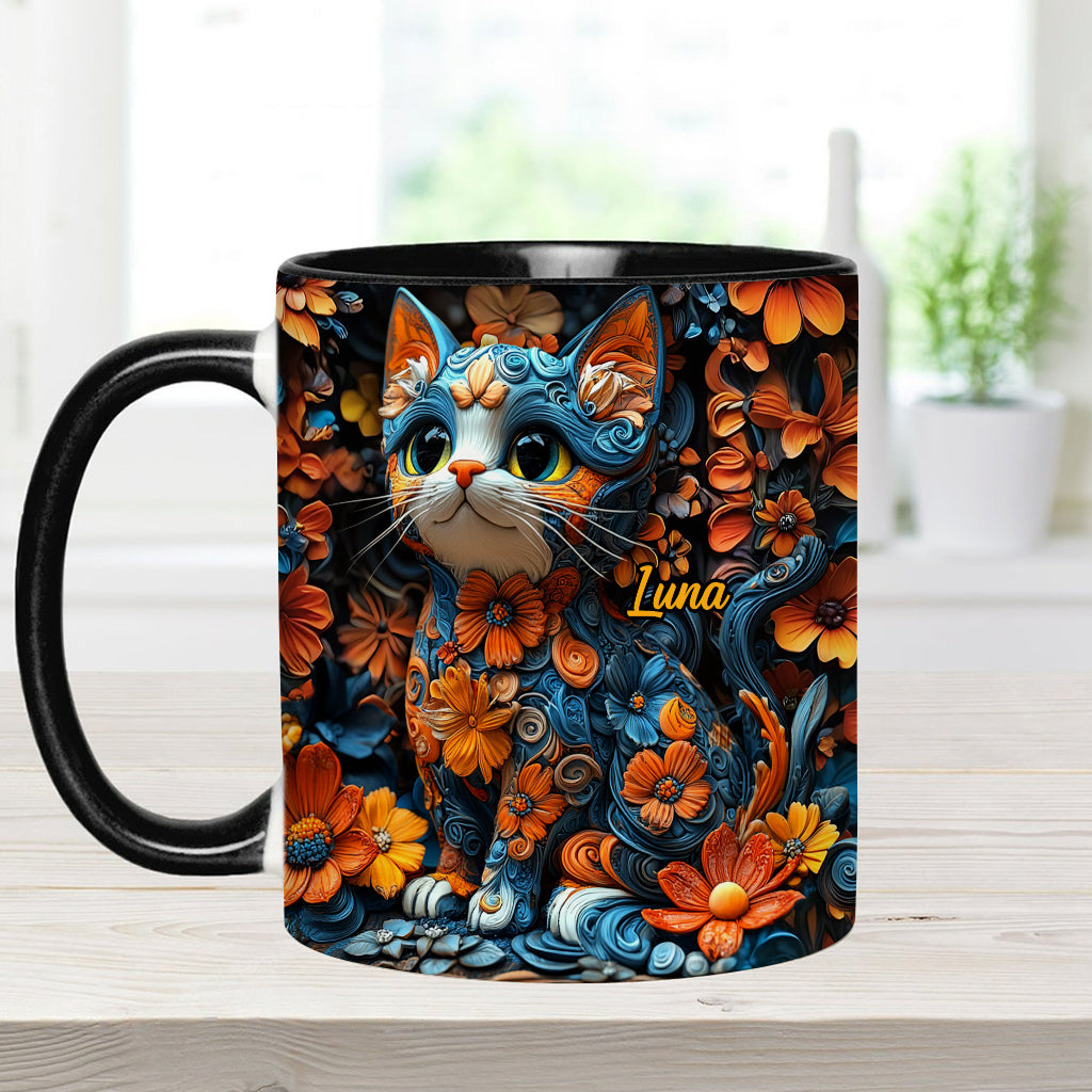 Adorable Cat - Personalized Cat Accent Mug