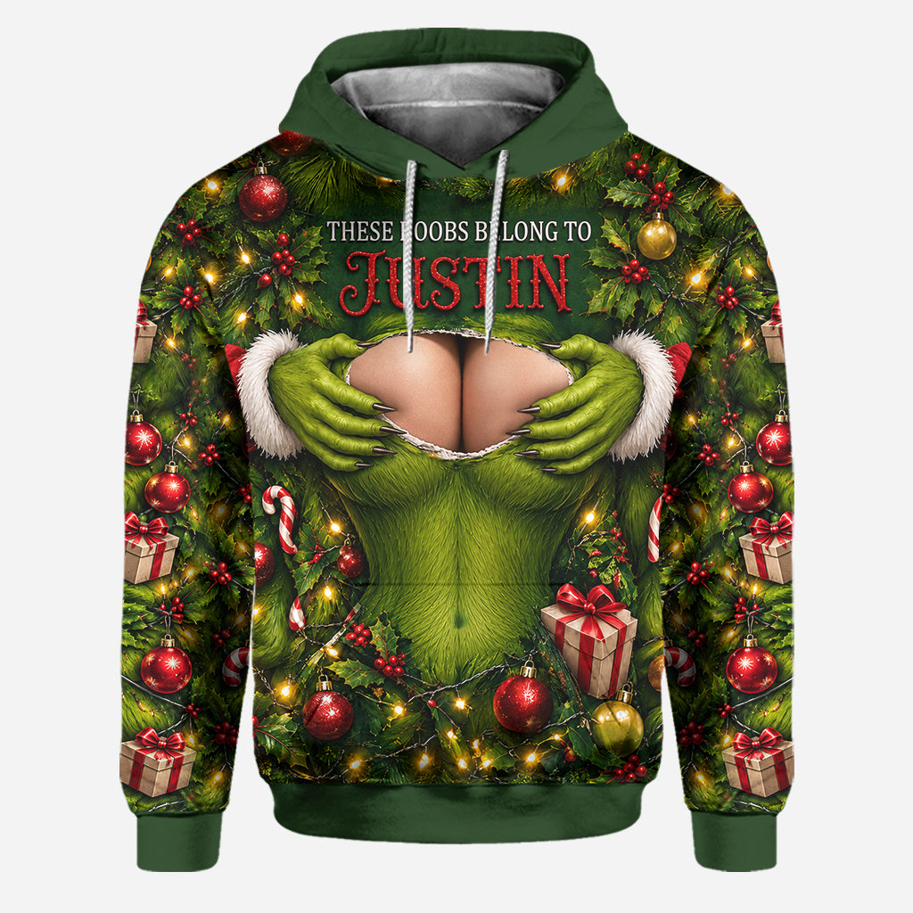 This Belongs To Me - Personalized Stole Christmas Hoodie and Leggings