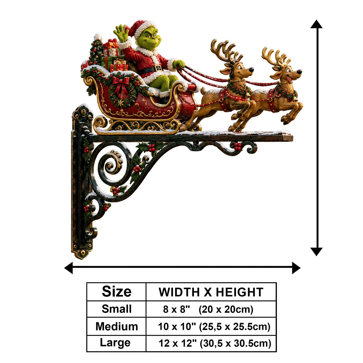 Merry Christmas - Personalized Stole Christmas Wooden Wall Mount Sign