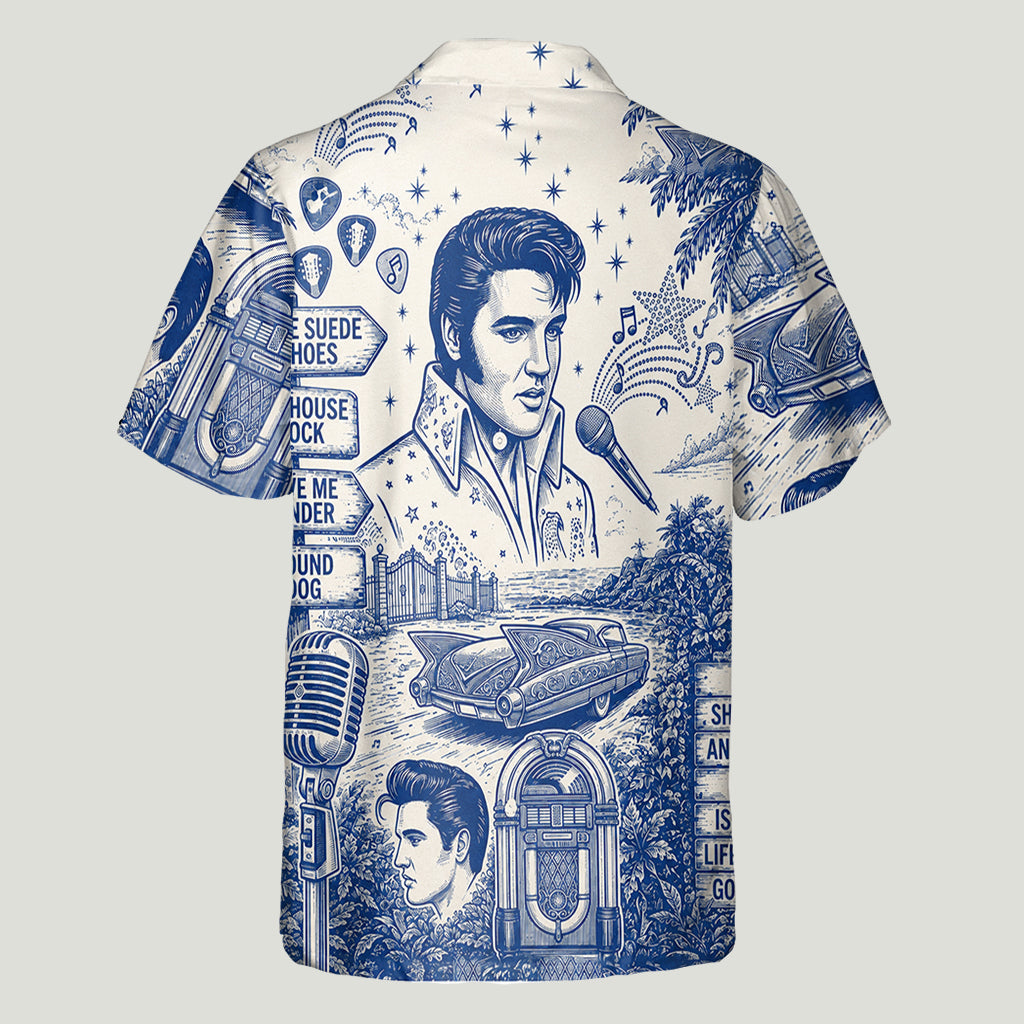 Love Music - Personalized King of Rock and Roll Hawaiian Shirt