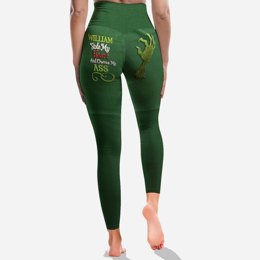 Stole My Heart - Personalisierte Leggings mit dem Aufdruck "Stole Christmas"