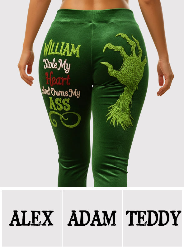 Stole My Heart - Personalisierte Leggings mit dem Aufdruck "Stole Christmas"