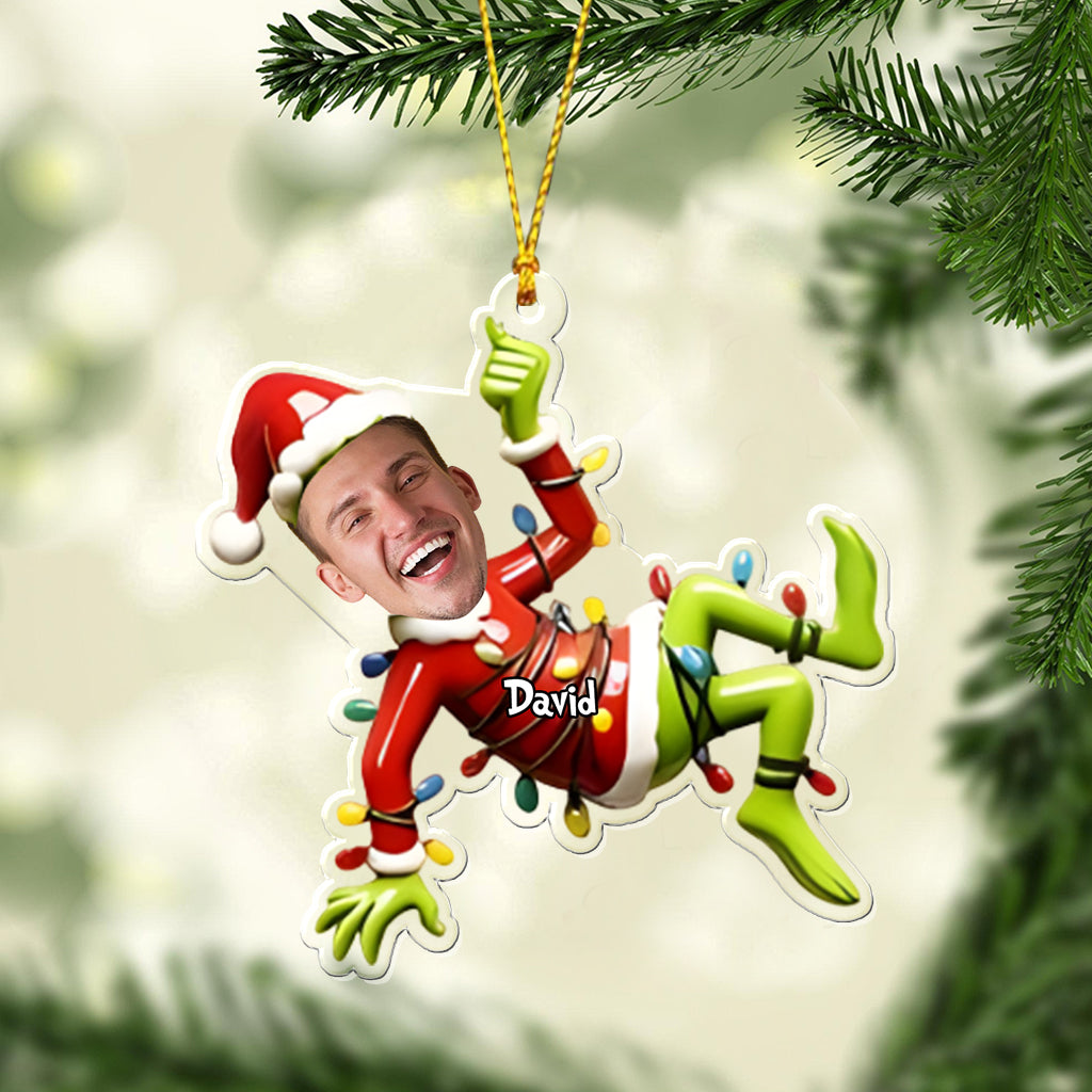 Our Family - Personalized Stole Christmas Transparent Ornament