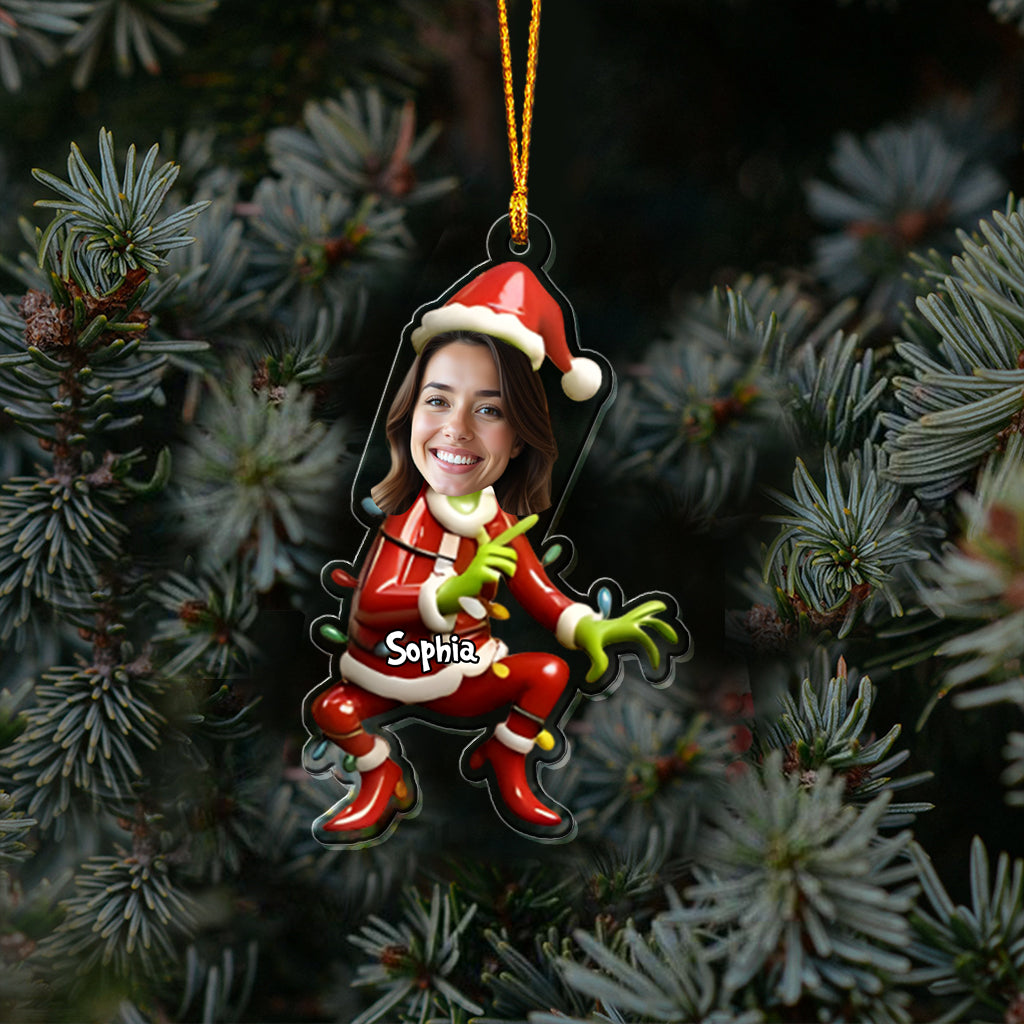Our Family - Personalized Stole Christmas Transparent Ornament