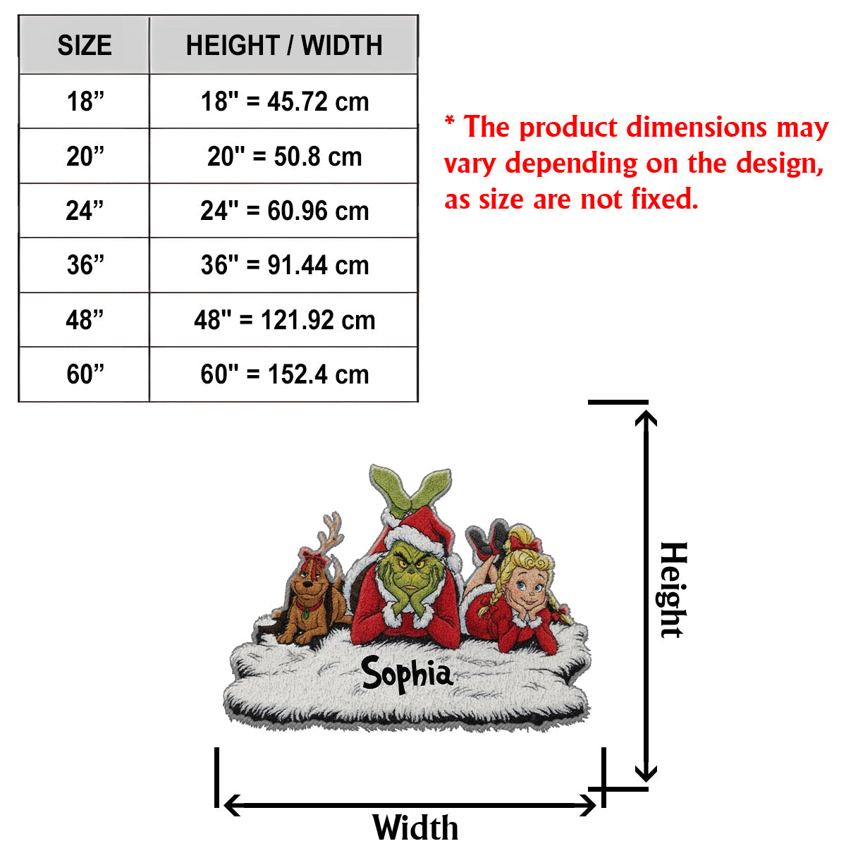 Merry Greenmas - Personalized Stole Christmas Non-Slip Tufted Rug