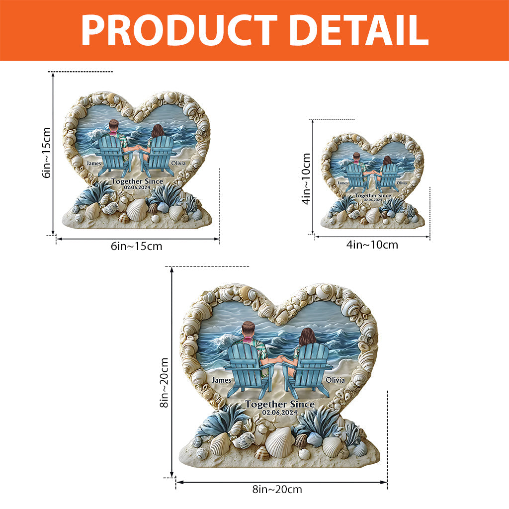 Together Since - Personalized Couple Custom Shaped Acrylic Plaque