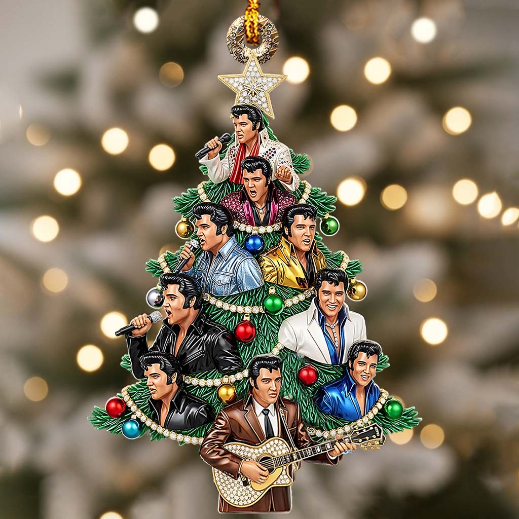 Amazing Christmas Tree - Personalized King of Rock and Roll Ornament