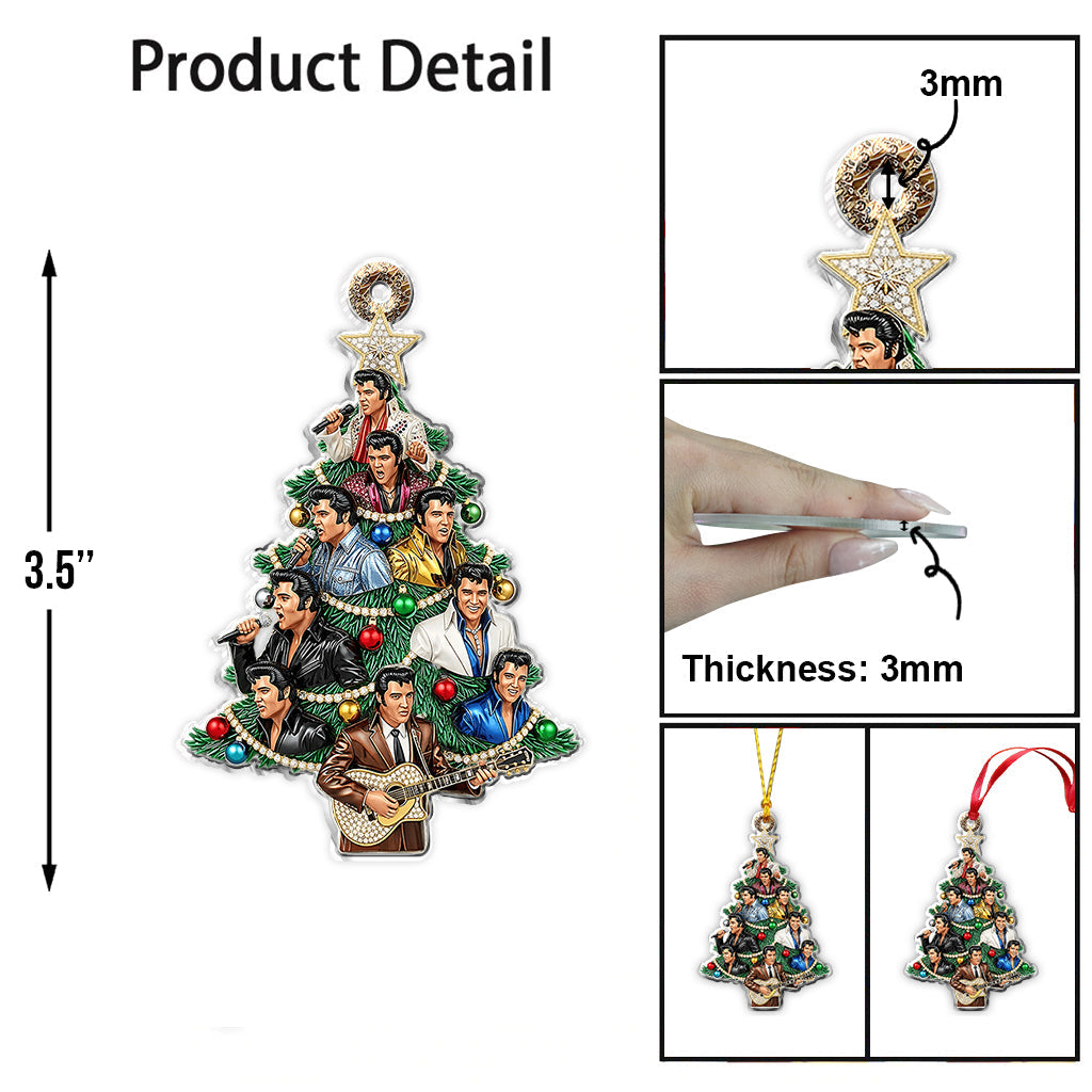 Amazing Christmas Tree - Personalized King of Rock and Roll Ornament