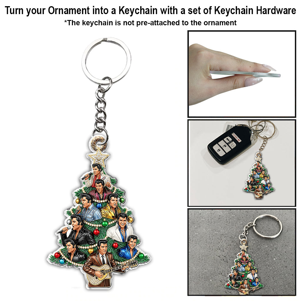 Amazing Christmas Tree - Personalized King of Rock and Roll Ornament