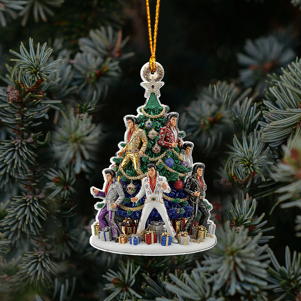 Amazing Christmas Tree - Personalized King of Rock and Roll Ornament