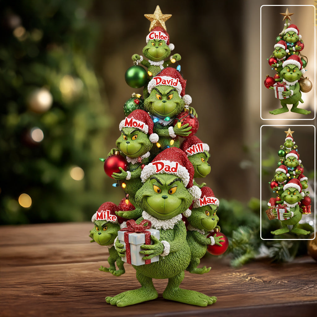 Notre famille - Plaque acrylique personnalisée en forme de famille