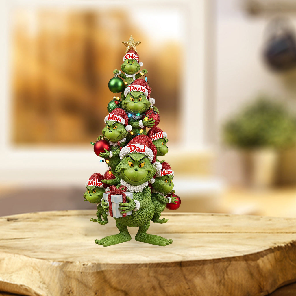 Notre famille - Plaque acrylique personnalisée en forme de famille