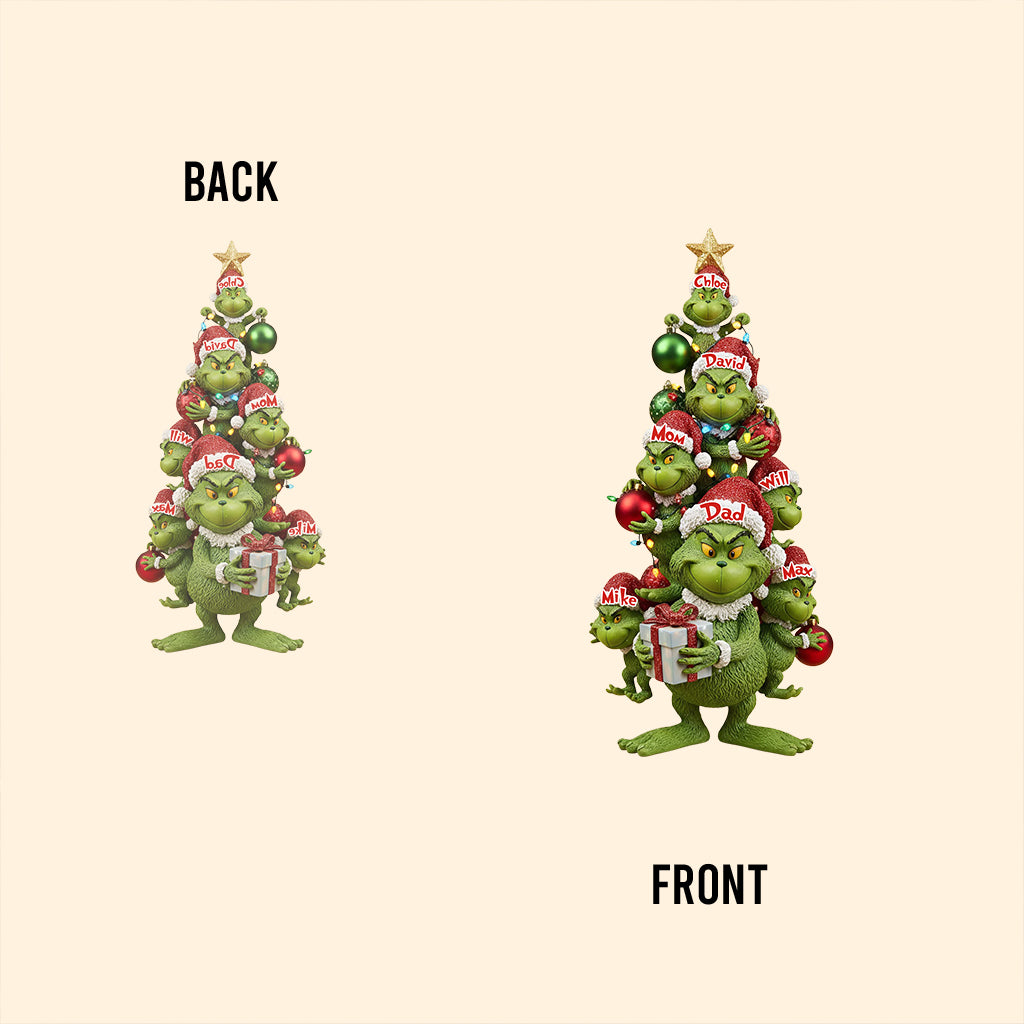 Notre famille - Plaque acrylique personnalisée en forme de famille