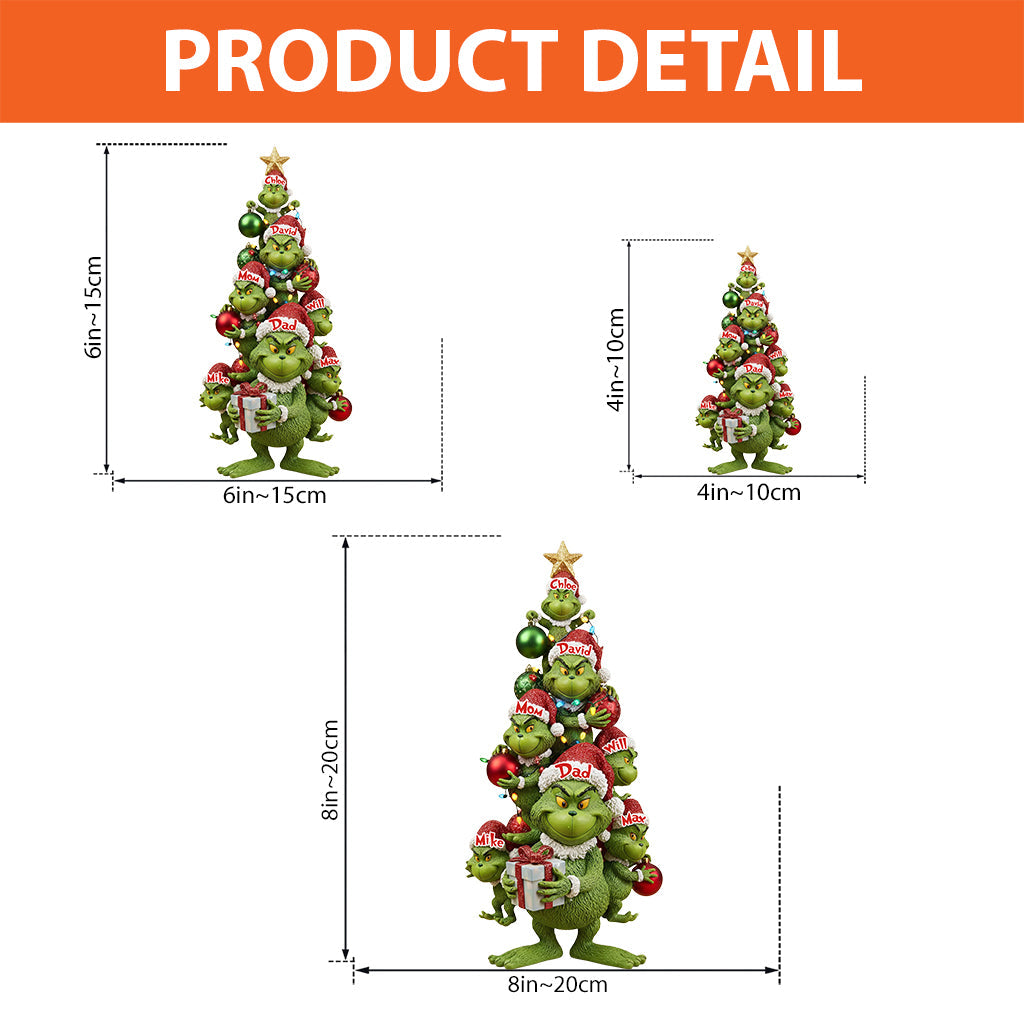 Notre famille - Plaque acrylique personnalisée en forme de famille