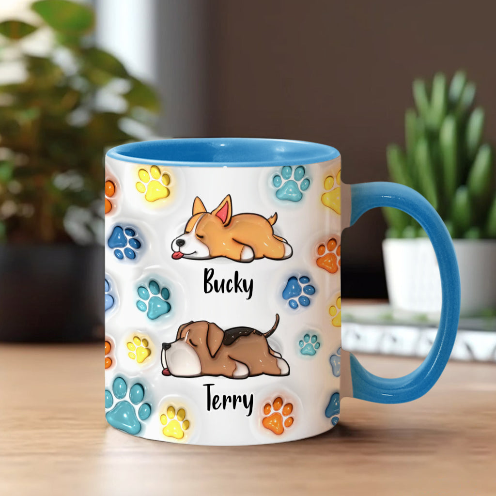 We're Yours - Personalized Dog Accent Mug