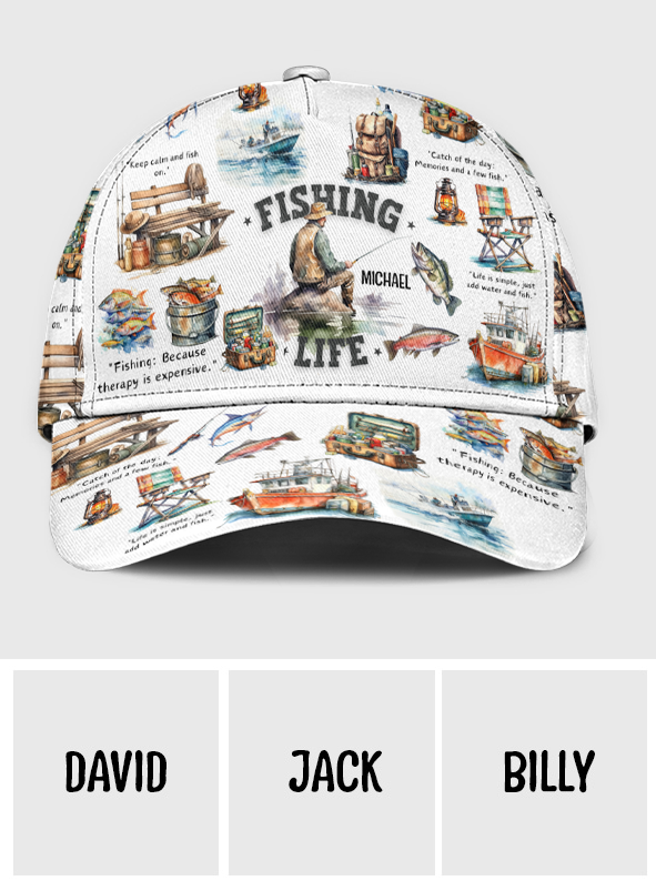 Passionné de pêche ? Casquette de pêche classique personnalisée