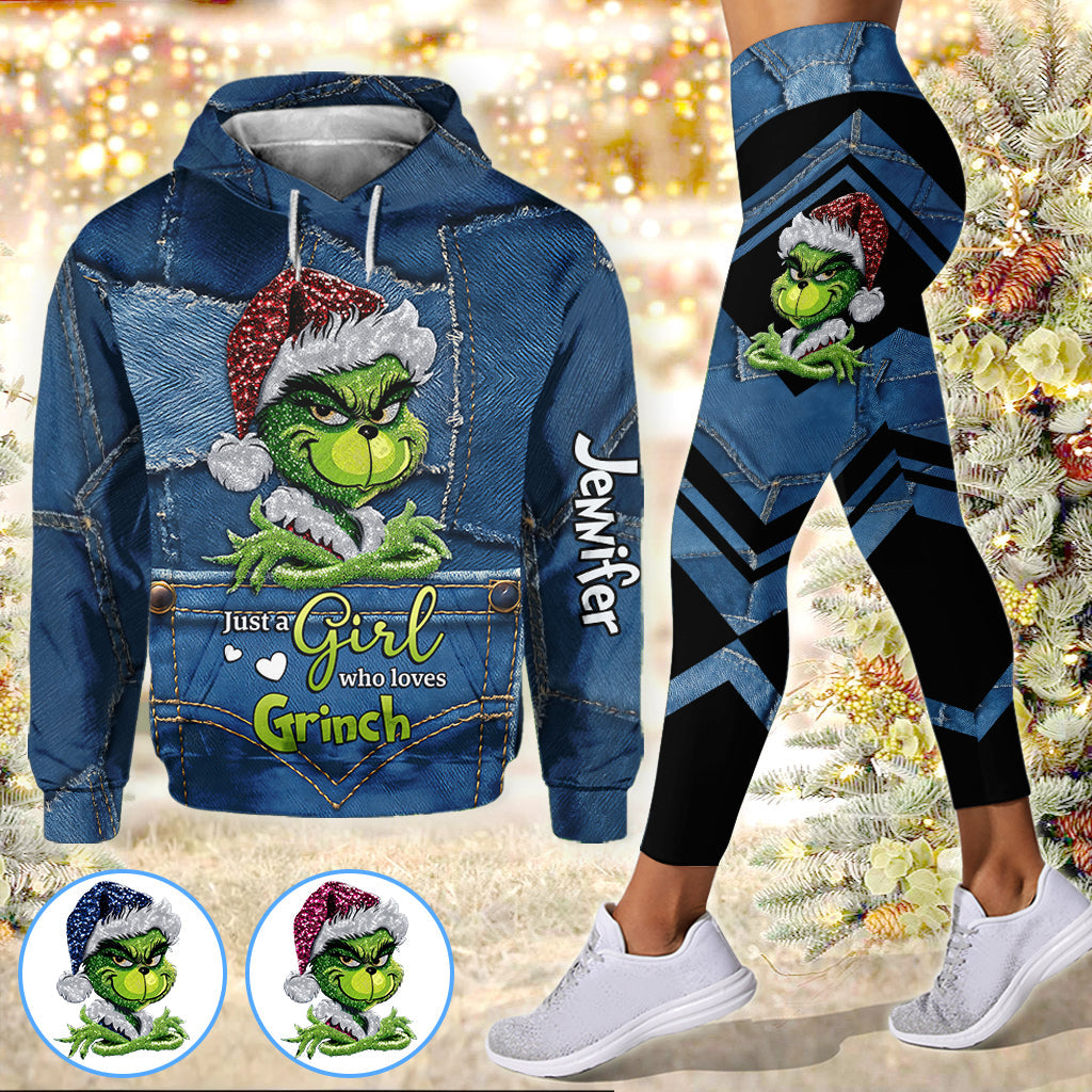 Noël magique - Sweat à capuche et legging personnalisés avec étole de Noël