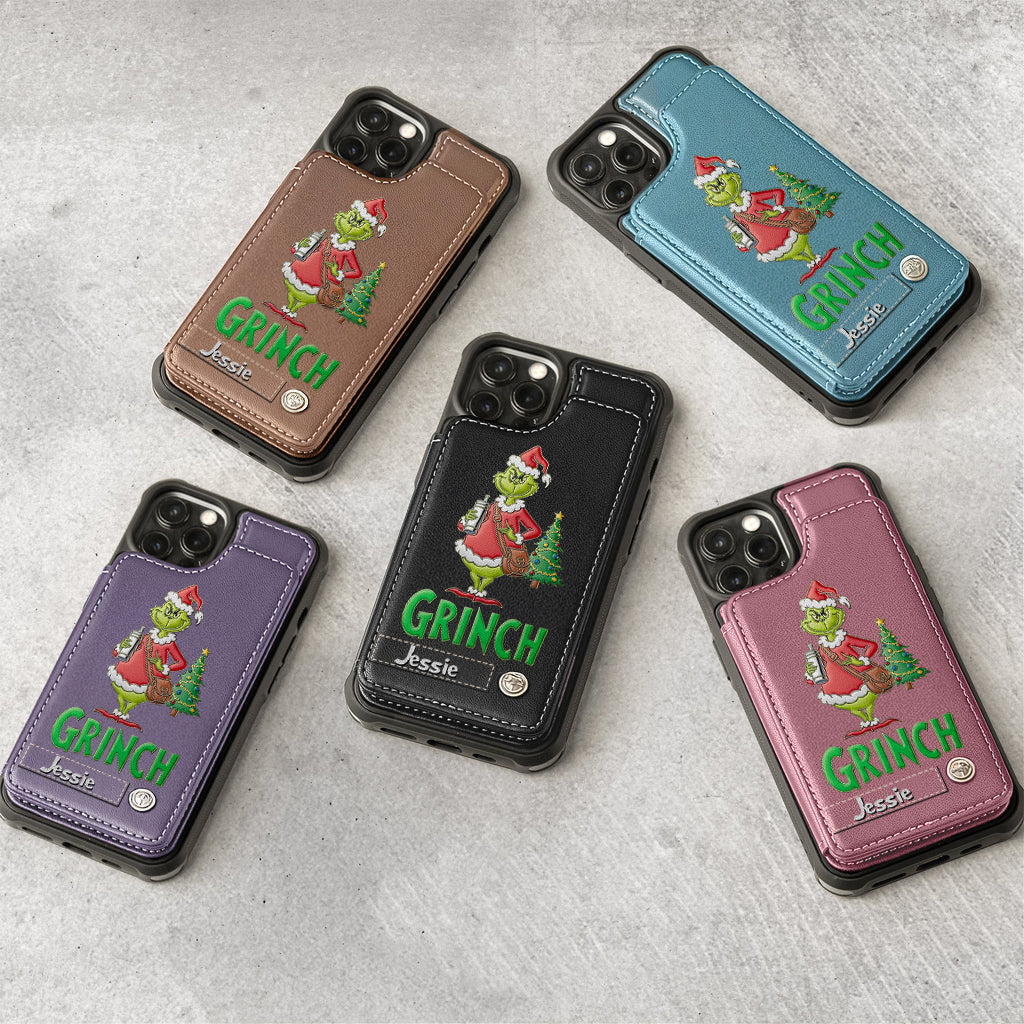 Merry Grinchmas - Personalized Stole Christmas Wallet Phone Case