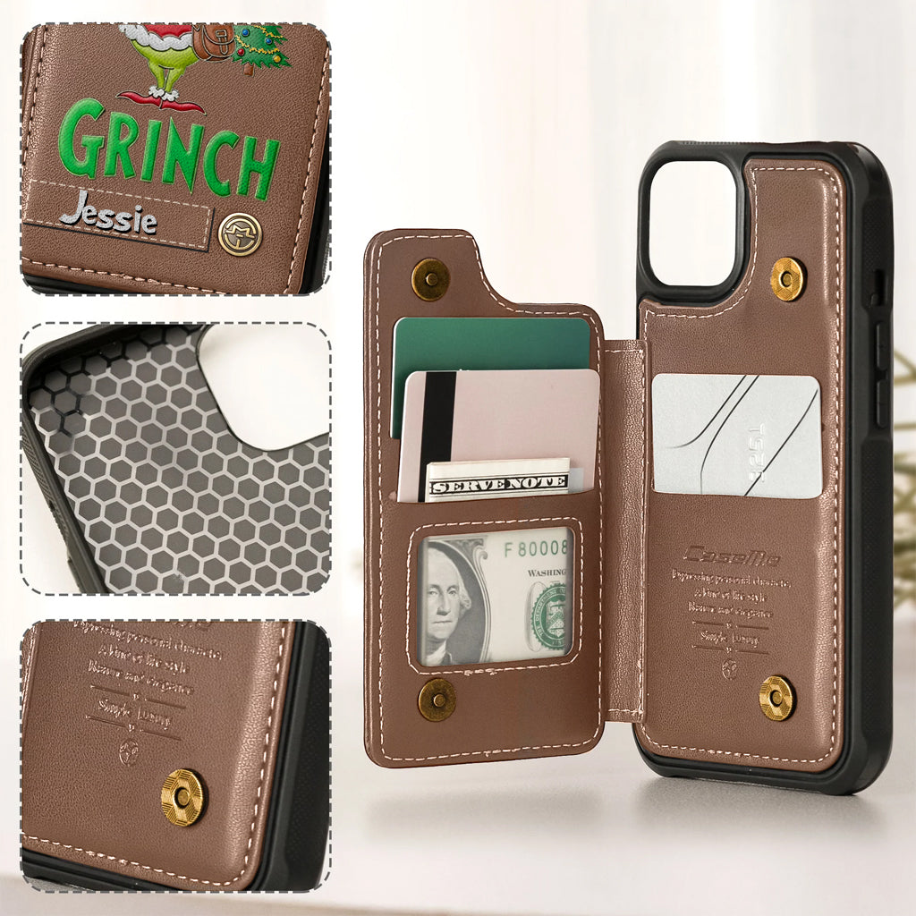 Merry Grinchmas - Personalized Stole Christmas Wallet Phone Case