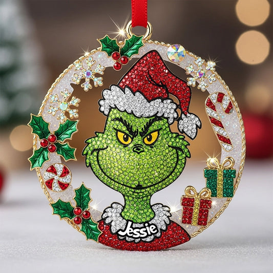 Fröhliche Grinchmas – Personalisierte Stola als Weihnachtsschmuck