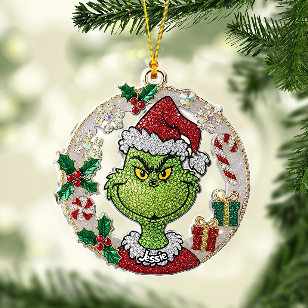 Fröhliche Grinchmas – Personalisierte Stola als Weihnachtsschmuck