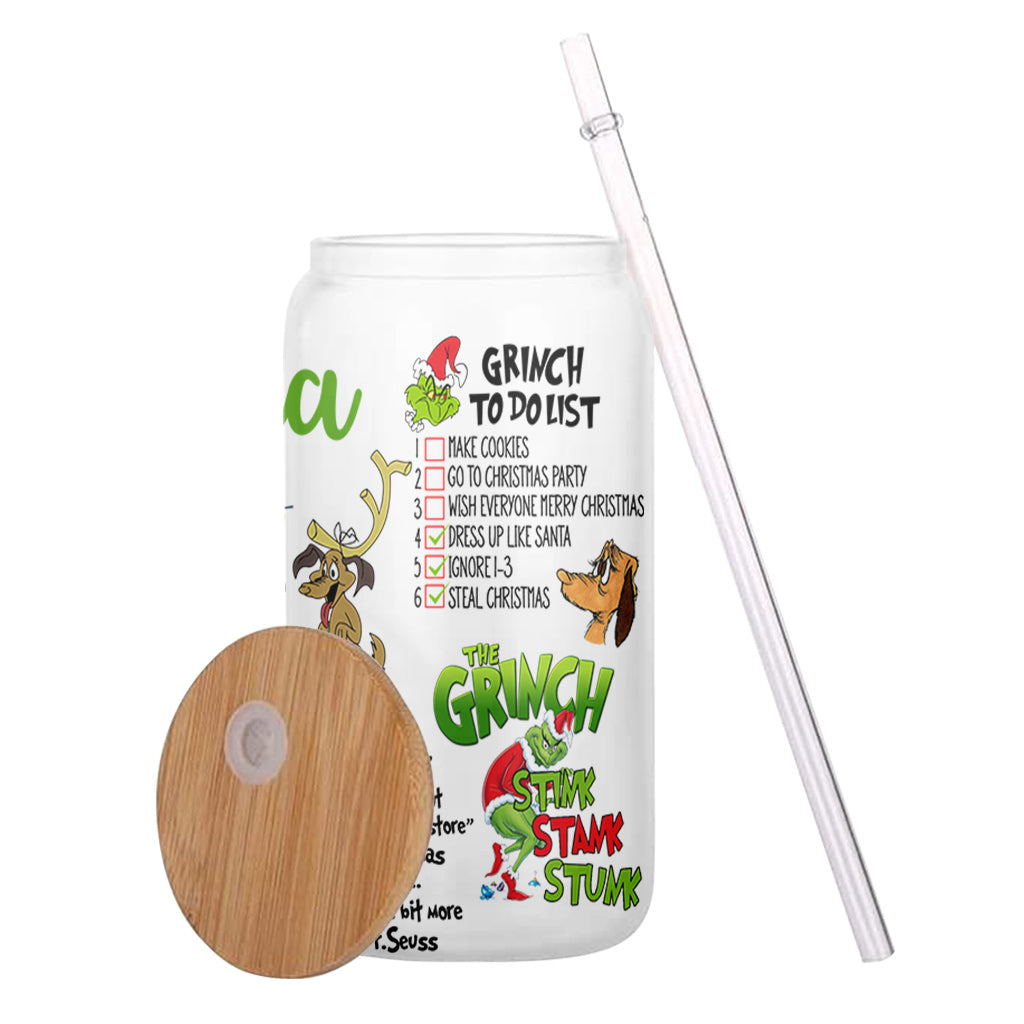 Ich bin ausgebucht – personalisierte Weihnachtsstola aus Glas