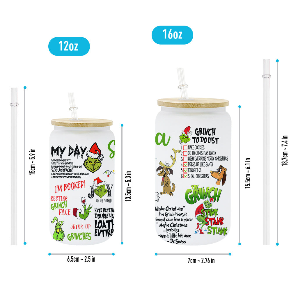 Ich bin ausgebucht – personalisierte Weihnachtsstola aus Glas