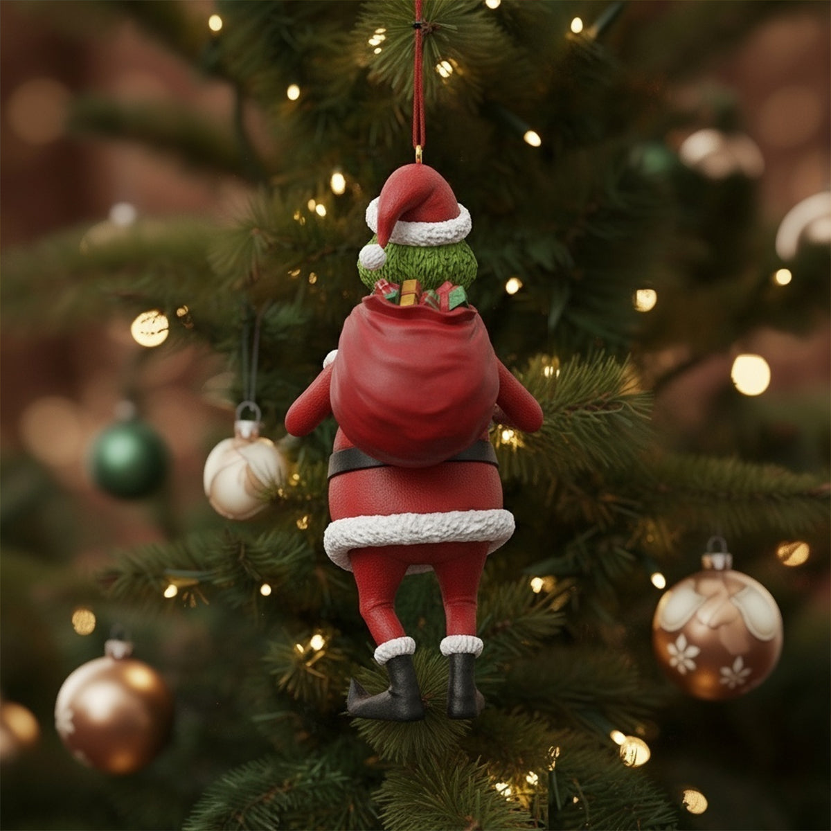 Merry Grinchmas Figure - Personalized Stole Christmas Custom Made 3D Minifigure Ornament