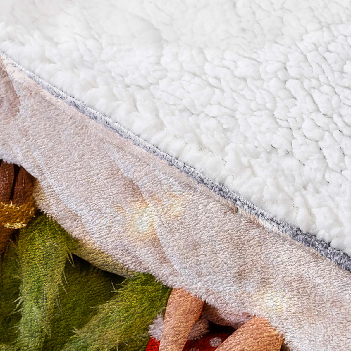 Ho Ho Ho - Personalized Stole Christmas Blanket Hoodie