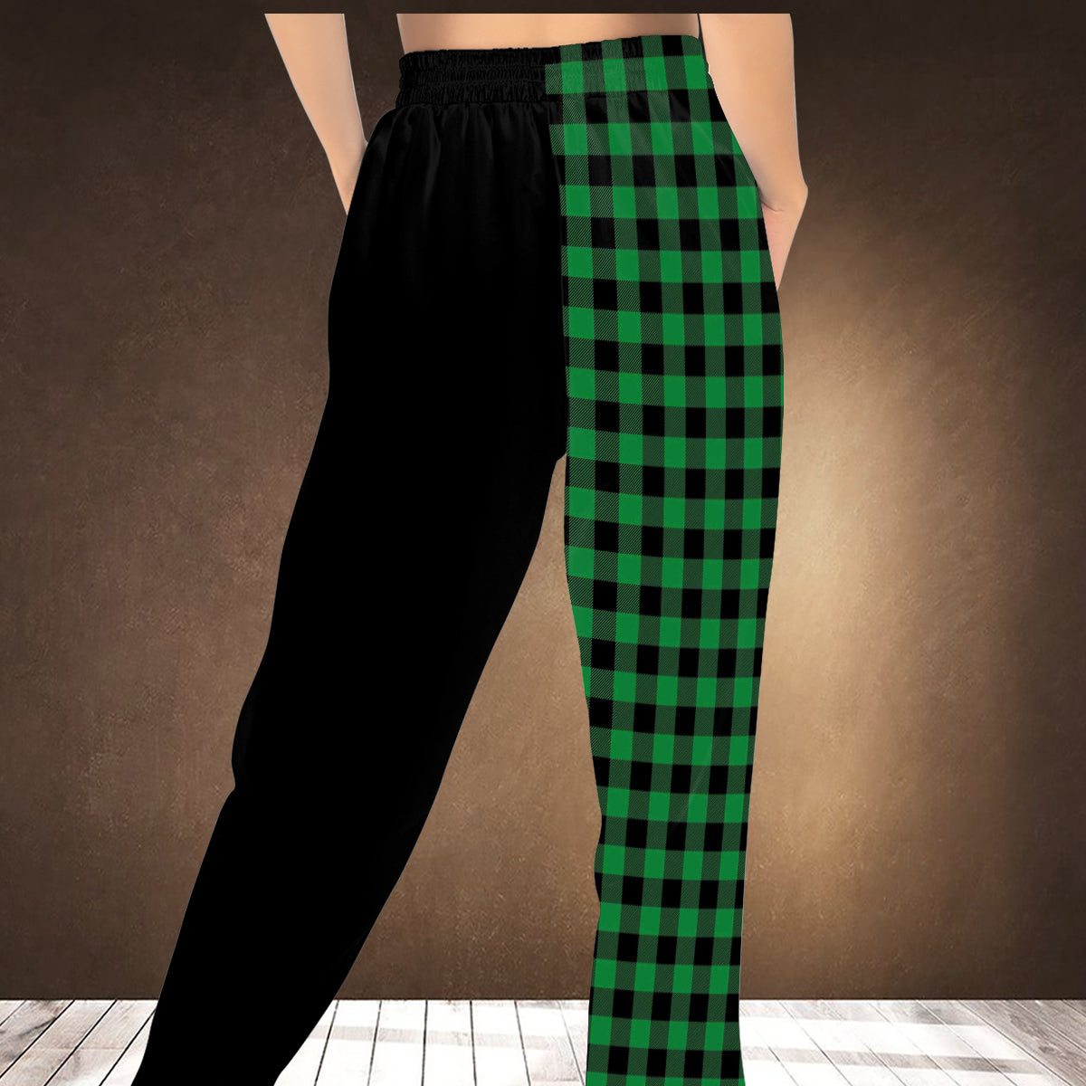 Joyeux Noël Vert - Pantalon de survêtement unisexe avec étole personnalisée