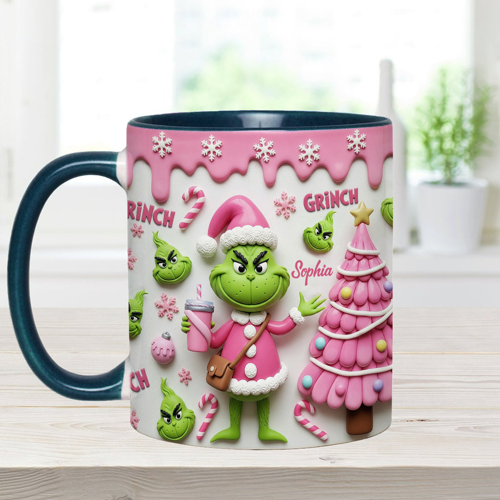 Merry Grinchmas - Personalized Stole Christmas Accent Mug