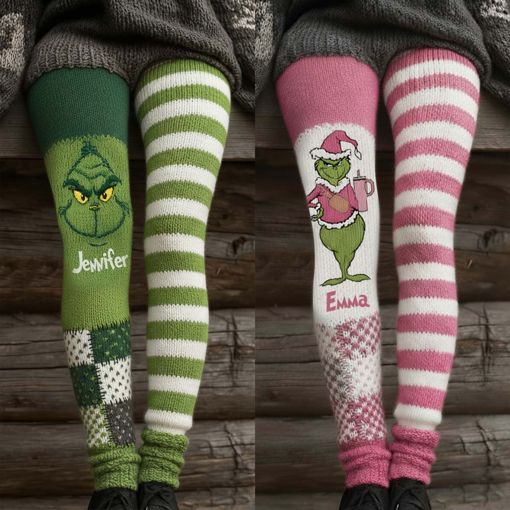 Joyeux Grinchmas - Étole de Noël personnalisée - Leggings