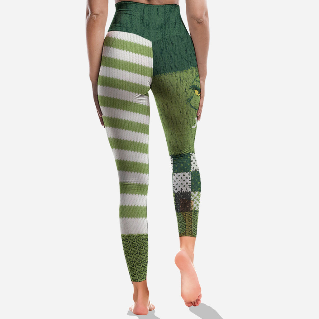 Joyeux Grinchmas - Étole de Noël personnalisée - Leggings