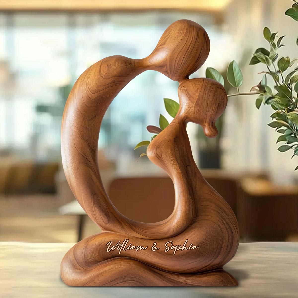 Toi et moi, on gère - Plaque en bois personnalisée pour couple