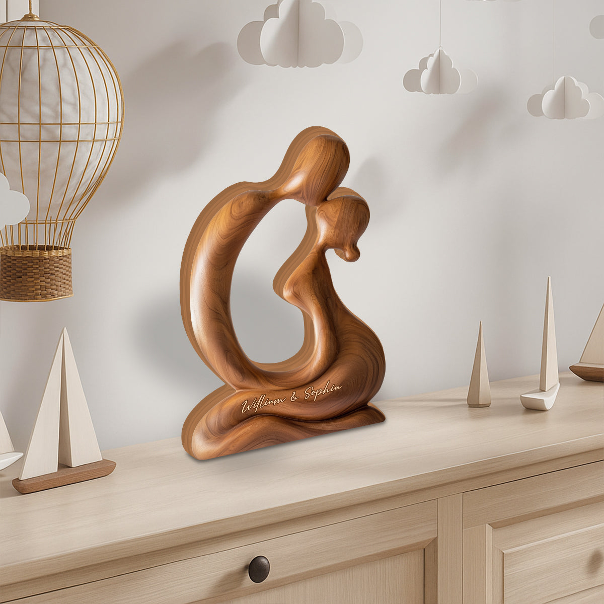 Toi et moi, on gère - Plaque en bois personnalisée pour couple