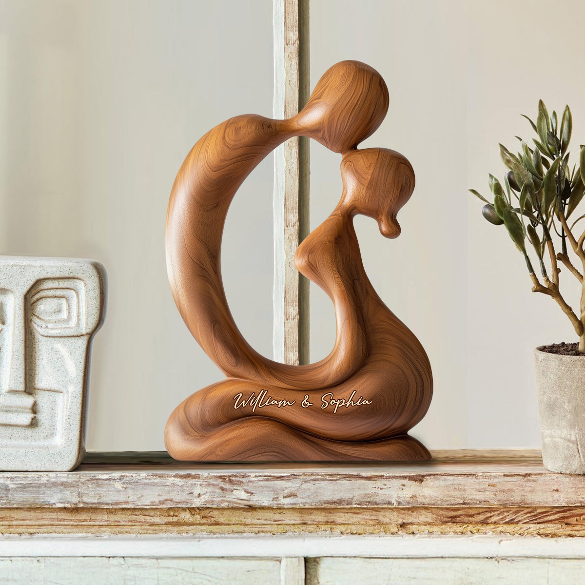 Toi et moi, on gère - Plaque en bois personnalisée pour couple