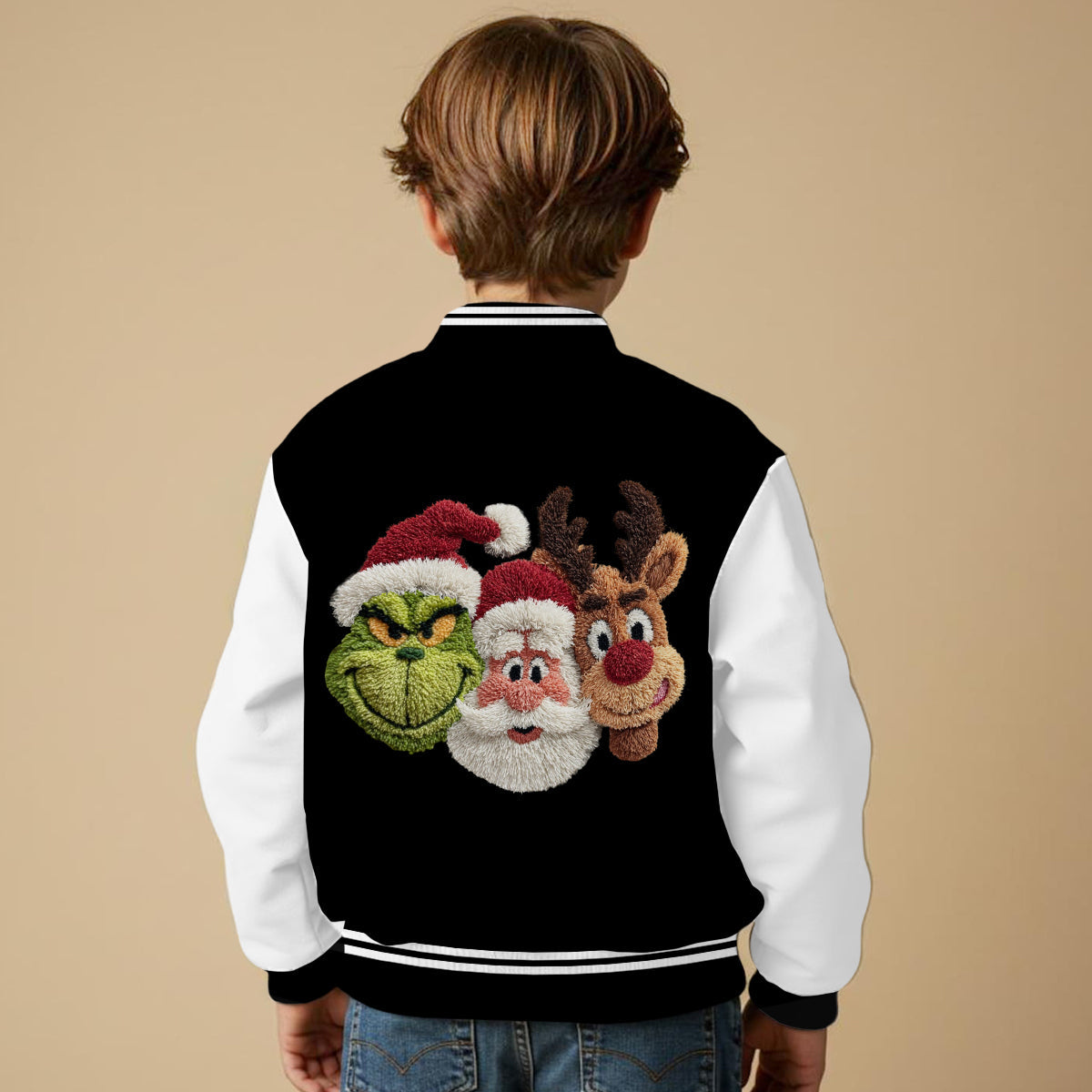 Frohe Weihnachten – Personalisierte Stola, Collegejacke