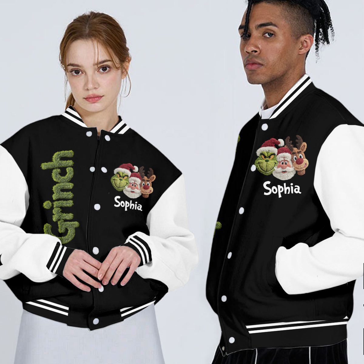 Frohe Weihnachten – Personalisierte Stola, Collegejacke