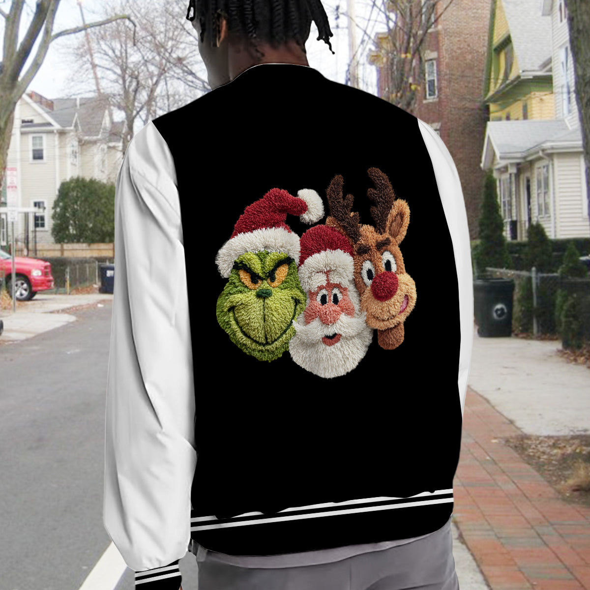 Frohe Weihnachten – Personalisierte Stola, Collegejacke