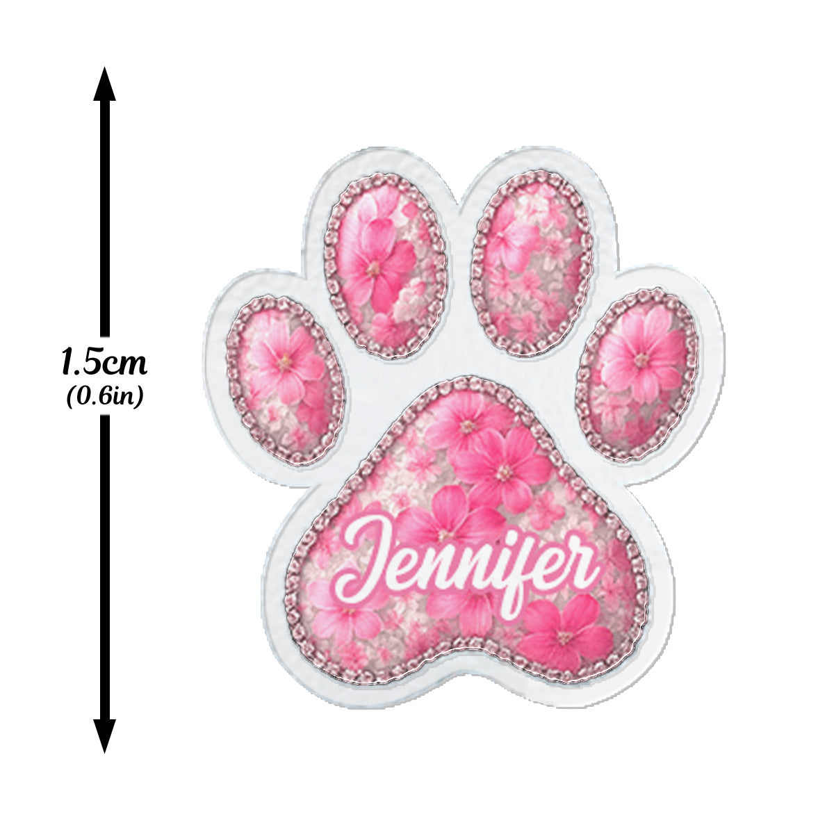 Amoureux des chiens - Boucles d'oreilles transparentes personnalisées pour chiens