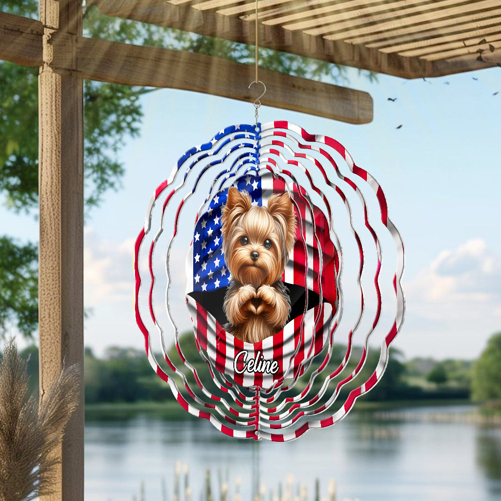 Pfoten und Freiheit – Personalisierter Hunde-Windspinner