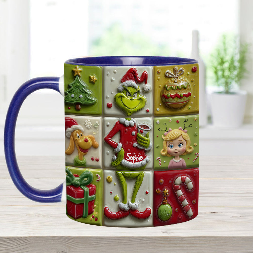 The Green Mischief - Personalisierte Stola Weihnachtstasse