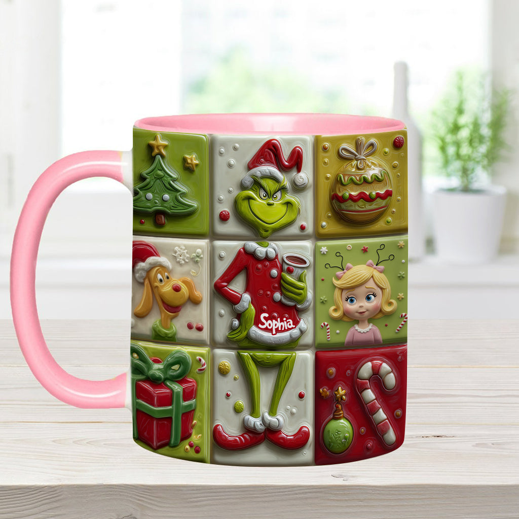 The Green Mischief - Personalisierte Stola Weihnachtstasse