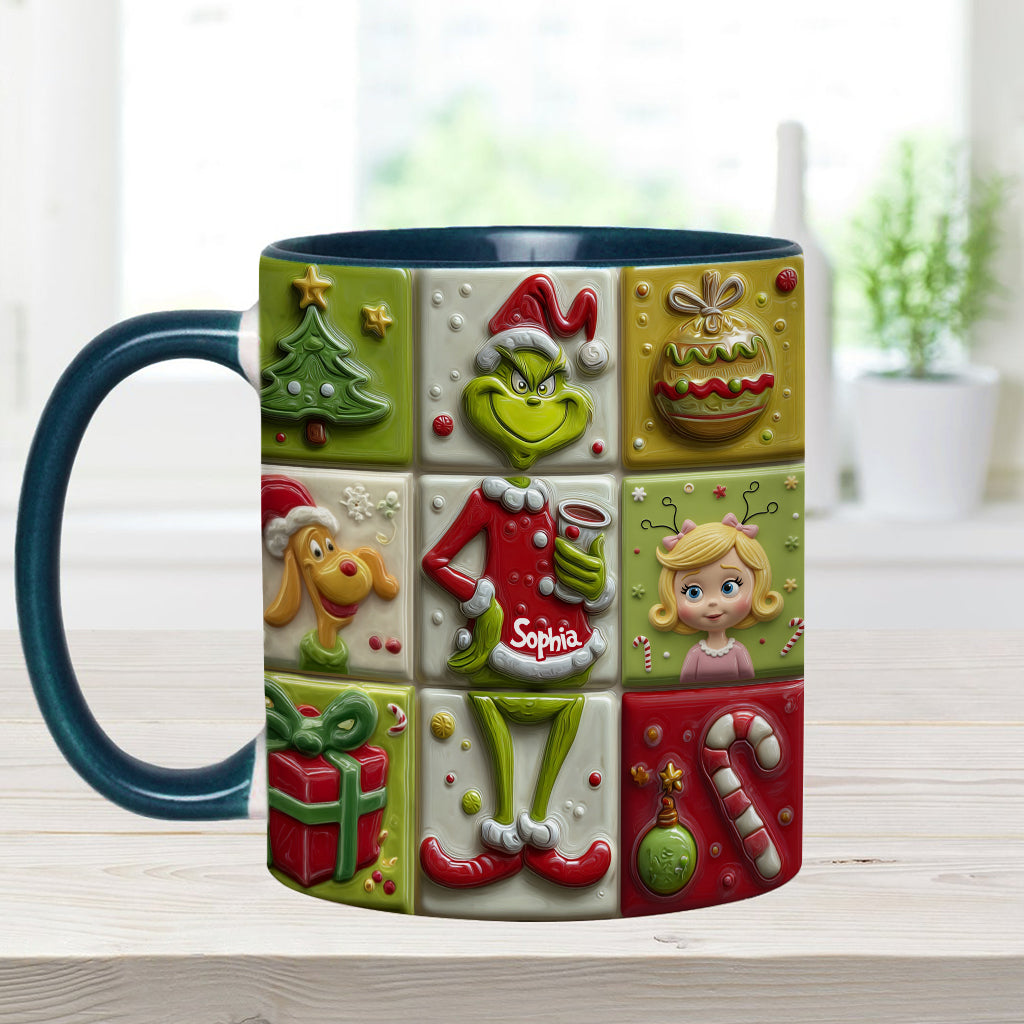 The Green Mischief - Personalisierte Stola Weihnachtstasse