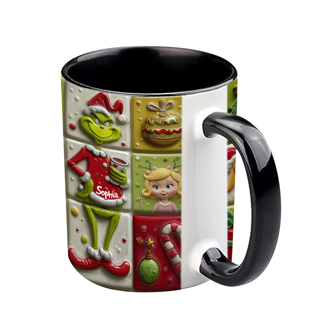The Green Mischief - Personalisierte Stola Weihnachtstasse