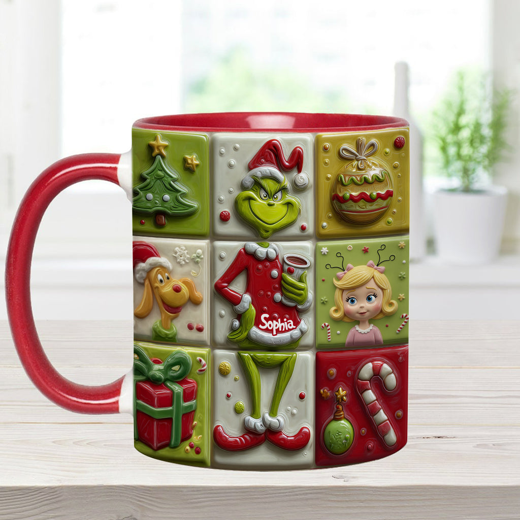 The Green Mischief - Personalisierte Stola Weihnachtstasse