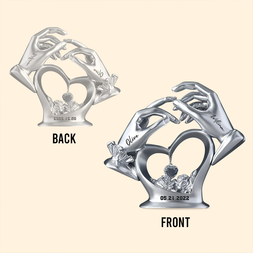 Cadeau d'anniversaire pour couple - Plaque acrylique personnalisée pour couple.