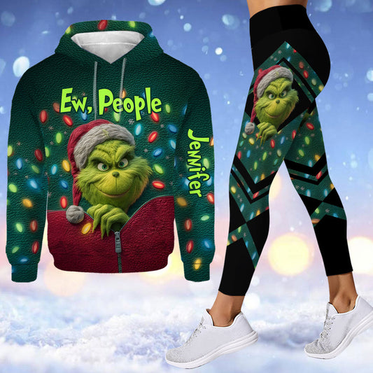 Ew People – Personalisierter Stola-Weihnachtshoodie und Leggings