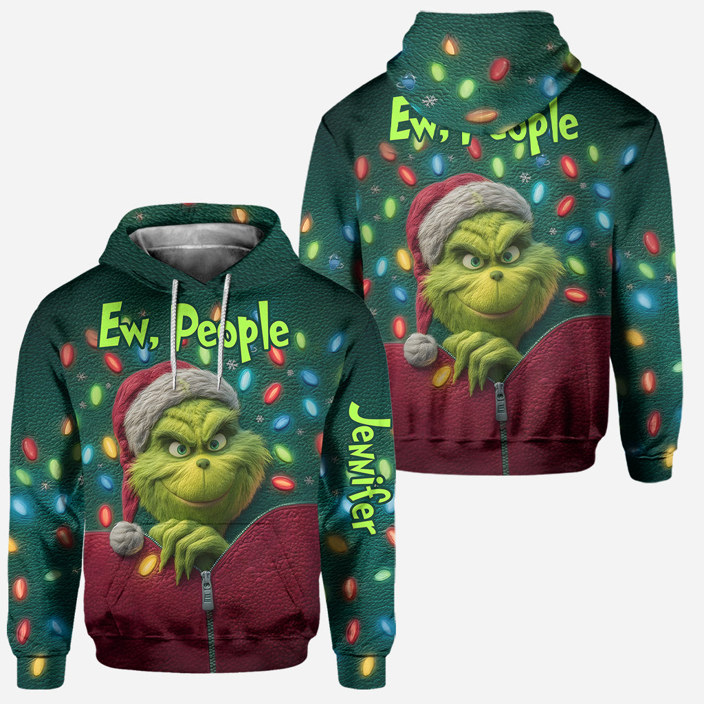 Ew People - Sweat à capuche et legging personnalisés « Étole de Noël »